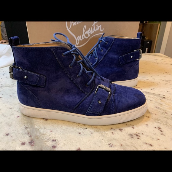 Christian Louboutin Nono Strap flat veau velours - Picture 3 of 8